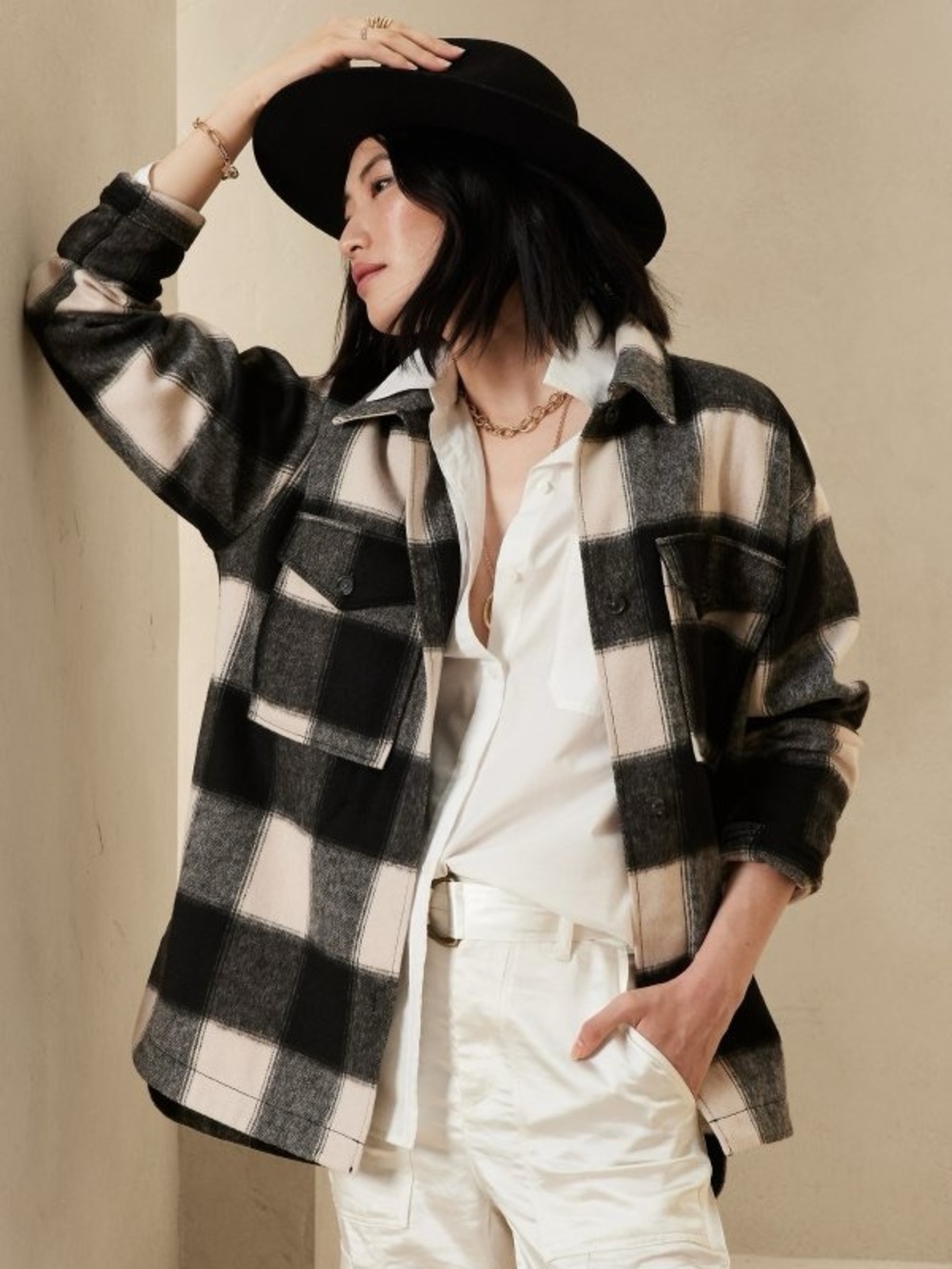 Banana Republic Plaid Shacket